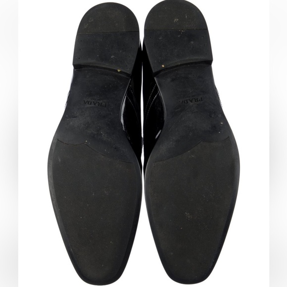Prada Men's Glossy Black Loafers - Picture 5 of 5